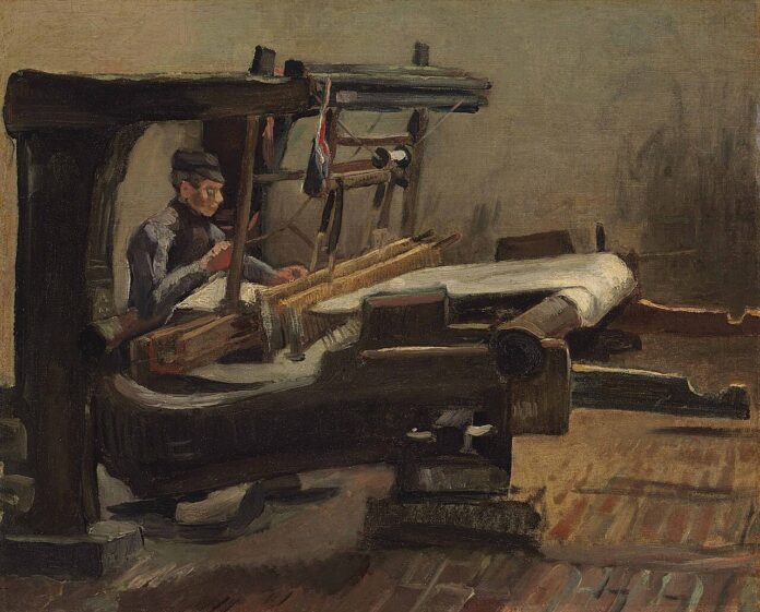 Vincent van Gogh - Brabantse wever aan zijn weefgetouw